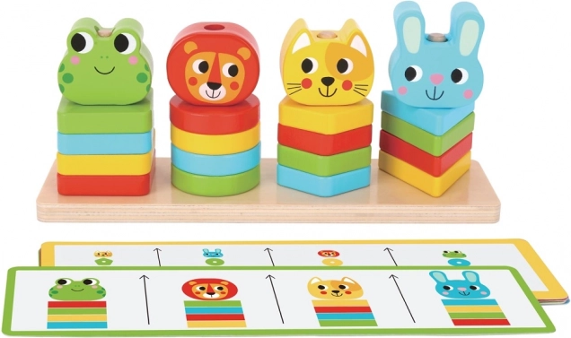 Holz-Stapelspiel Tierfreunde 2Kids
