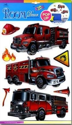 3D Wanddekoration – Feuerwehrfahrzeuge