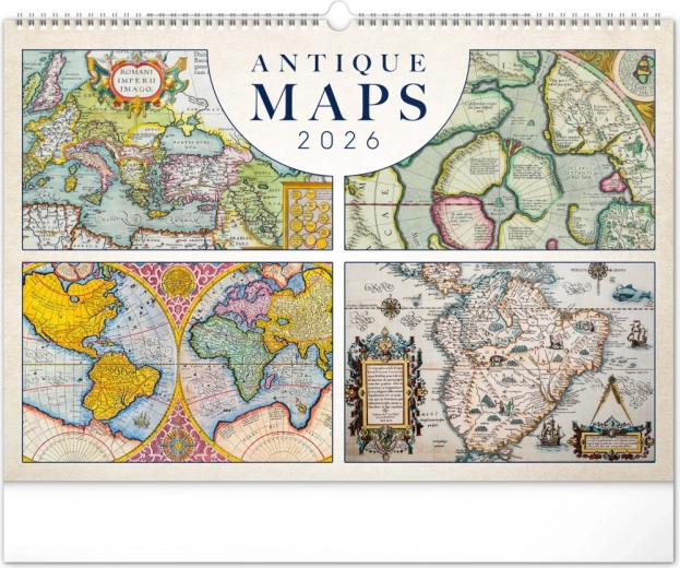 Wandkalender Alte Karten 2026