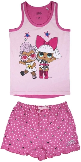 Damenpyjama LOL in Rosa-Himbeer