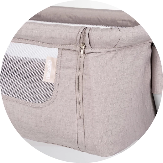 Atmungsaktive Netzseiten für Sicht und Belüftung