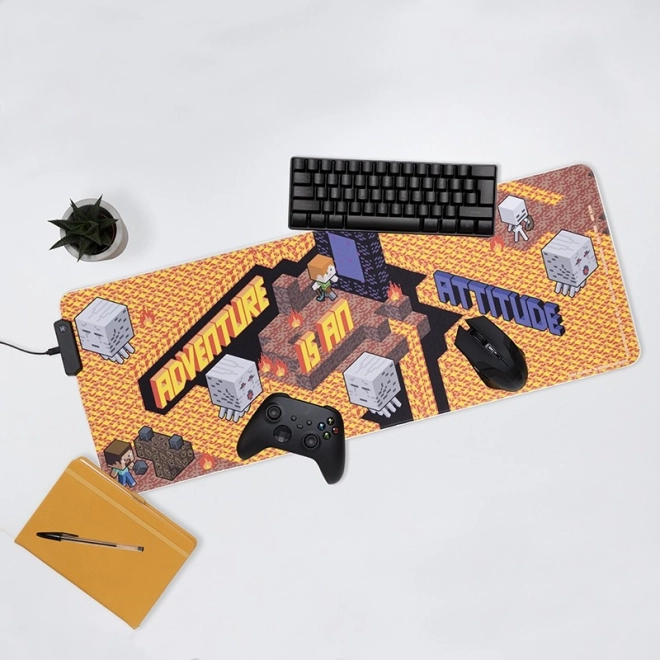 Gaming-Mauspad mit Beleuchtung Minecraft