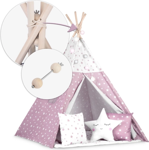 Stabile Holzkonstruktion mit Stabilisator