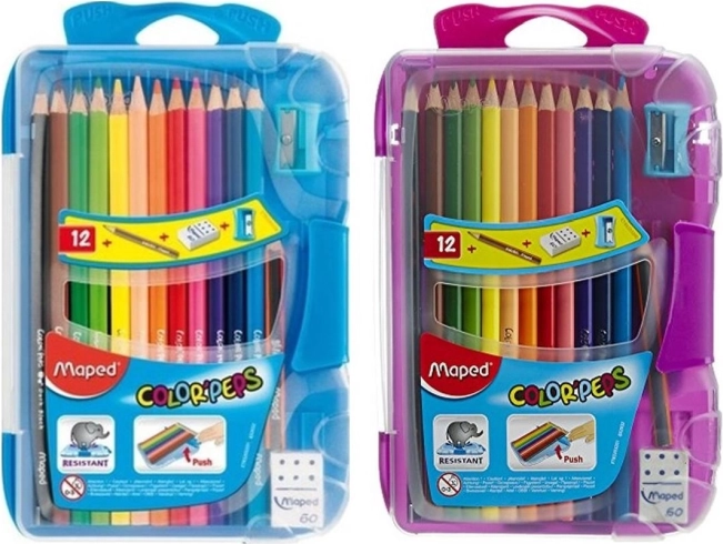 Dreikant-Buntstifte MAPED Color'Peps Smart Box 12 Stk.