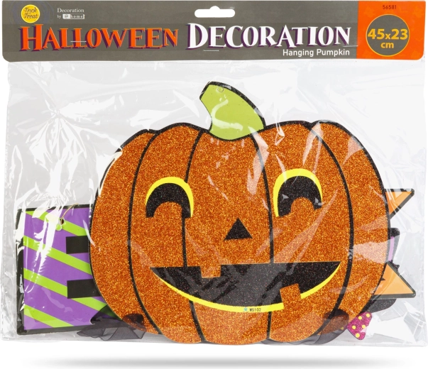 Glitzernder Kürbis für Halloween