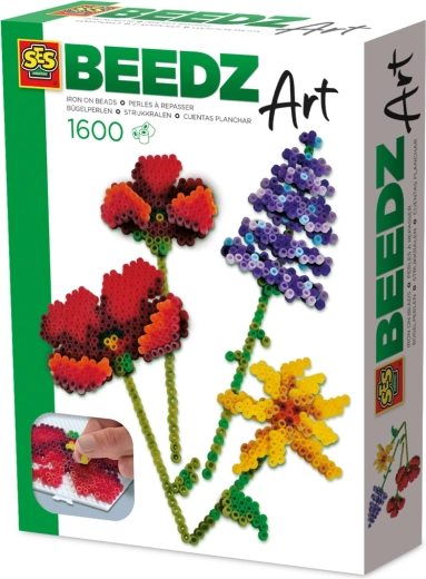Bügelperlen SES Beedz Art – Wiesenblumen, 1600 Stk.
