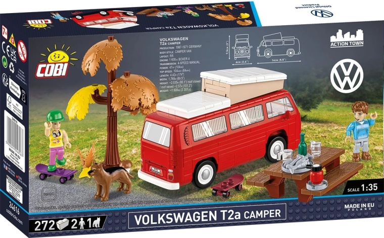 Ikonischer Volkswagen T2a im Maßstab 1:35