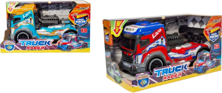 Sport-Lkw Truck Racer mit Friktionsantrieb, Licht und Sound