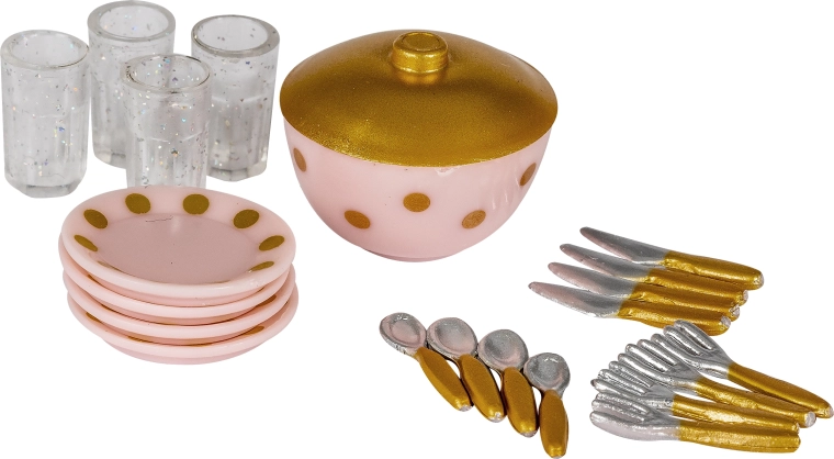Essgeschirr-Set für das Lundby-Puppenhaus