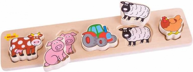 Bigjigs Baby Holzpuzzle Bauernhof