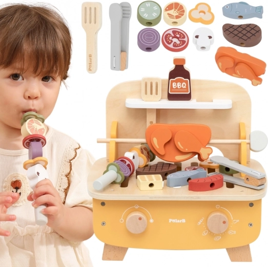 Viga PolarB Holz-Grillset BBQ