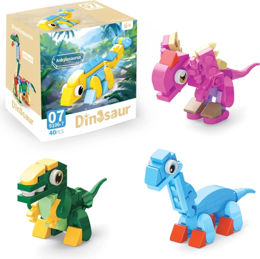 Dinosaurier-Bausatz 10-in-1 – 1 Stück