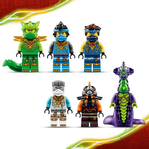Sechs NINJAGO Minifiguren