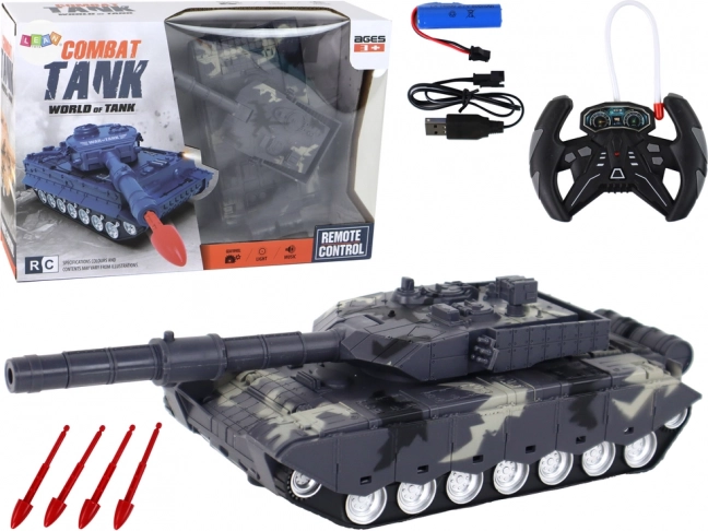 Unterhaltsamer militärischer RC-Panzer für Kinder