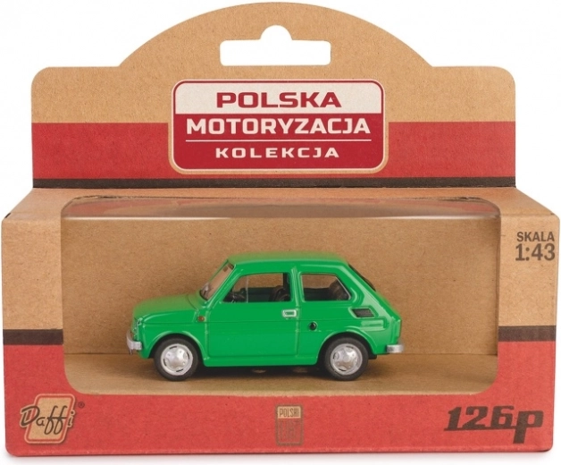 Metallmodell Fiat 126p Maluch 1:43 – grün