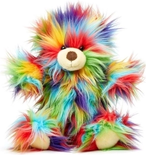Bunter Plüschbär 23 cm