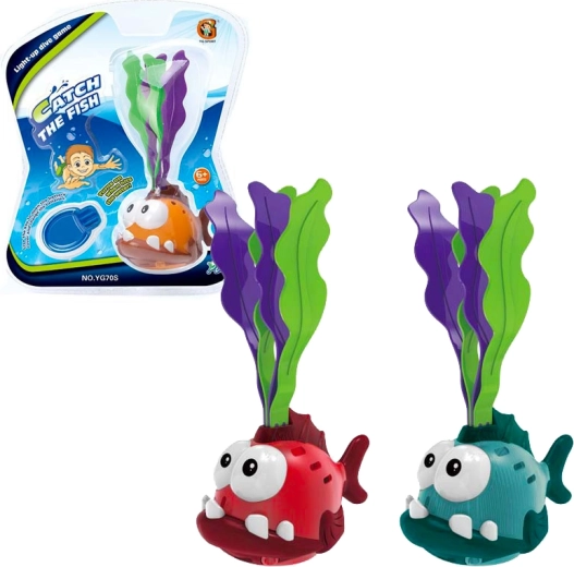 Tauchende Fischfigur mit Licht – Wasserspielzeug (3 Varianten)