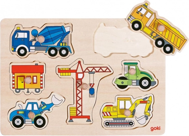 Holzspielzeug Baustellenfahrzeuge