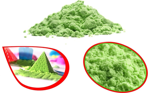 Magischer kinetischer Sand für Kinder 1 kg – Grün