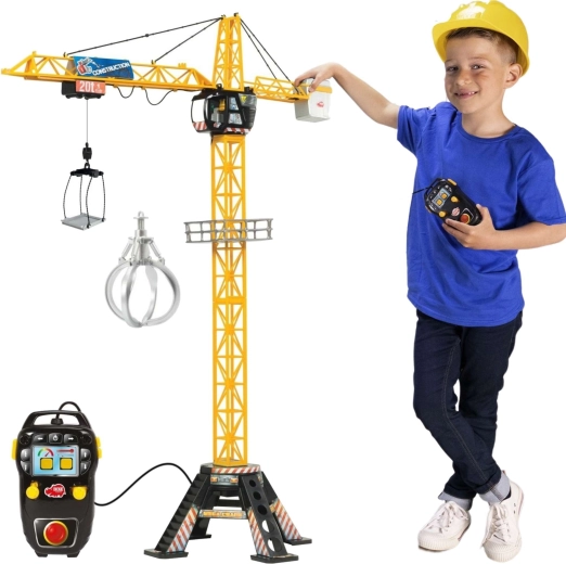 Outlet Dickie Toys Mega Crane ferngesteuerter Kran mit Sound, 120 cm – defekt