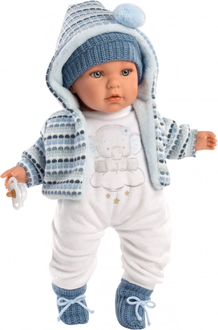 Realistische Puppe Baby Enzo mit Geräuschen