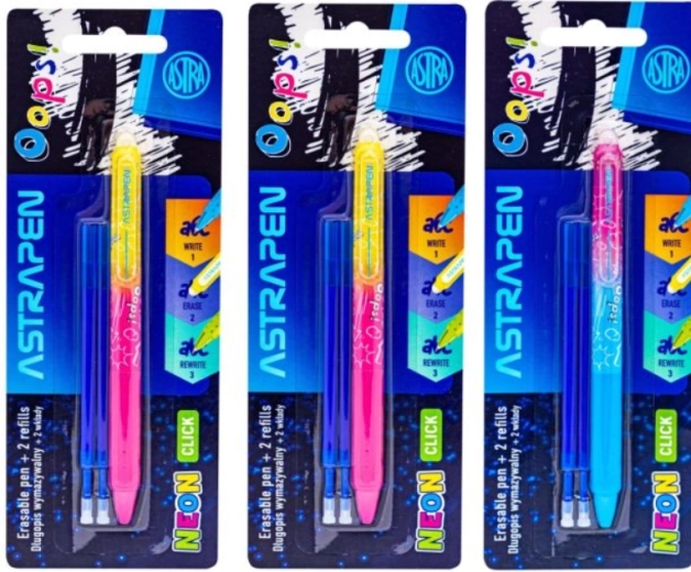 Radierbares Stift Neon 0,5 mm mit 2 Minen