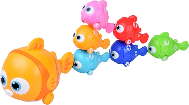 Fische verbinden und Zahlen lernen