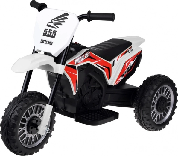 Elektrische Kinder-Dreirad mit Musik – Weiß