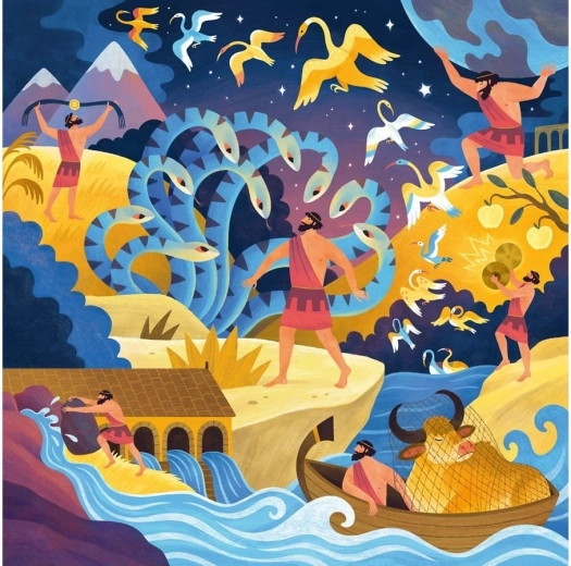 Puzzle Die 12 Aufgaben des Herakles 64 Teile RAVENSBURGER