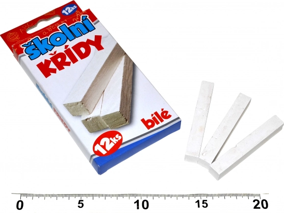Weiße Schulkreide 12 Stk