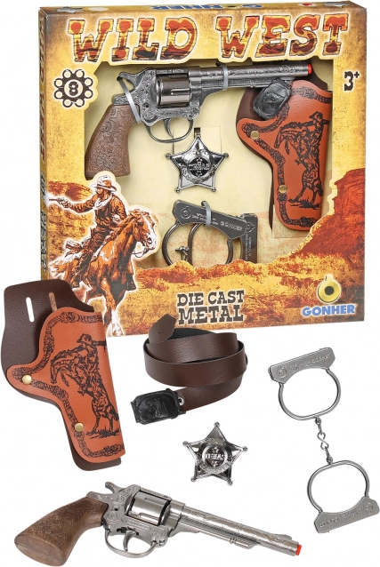 Cowboy-Set mit Handschellen