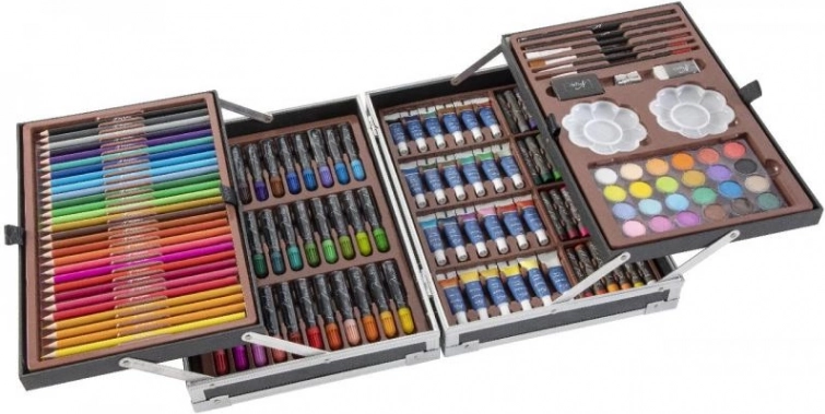 Künstler-Set im Metallkoffer Nassau Fine Art, 121-teilig