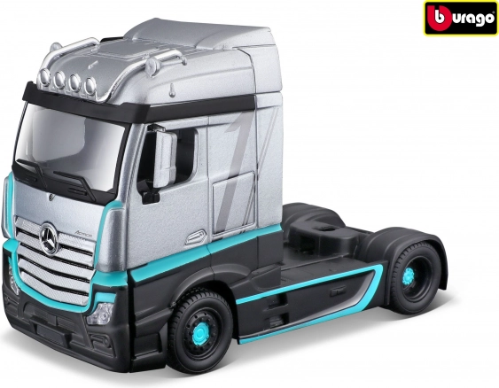 Bburago Mercedes‑Benz Actros Gigaspace 1:43 Metallmodell des Sattelzuges