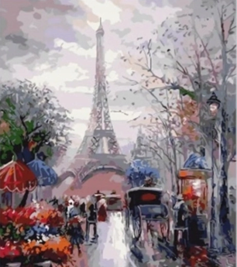 Norimpex Malen nach Zahlen Eiffelturm 40 × 50 cm