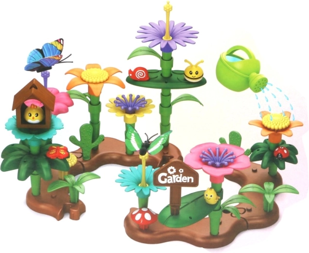 Kreativ-Bausatz Fröhlicher Garten mit Tieren hinter dem Zaun, 75 Teile