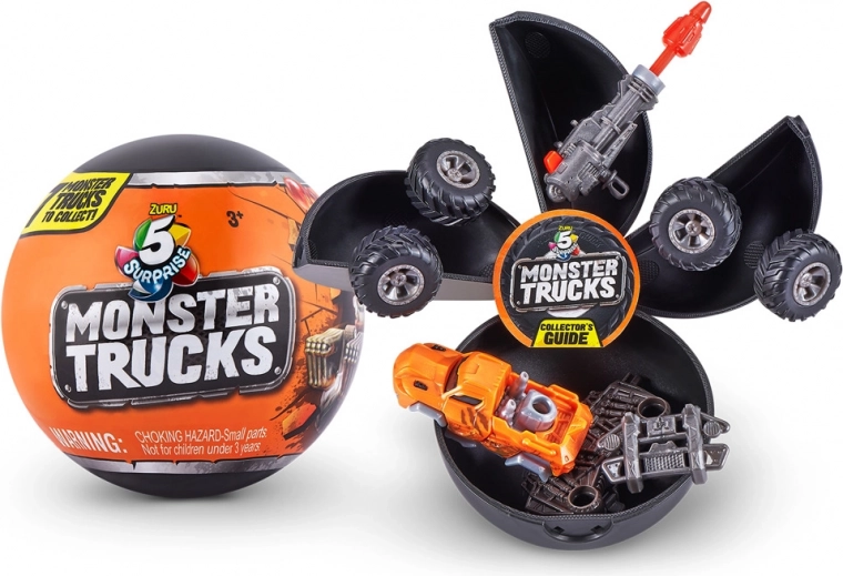 5 SURPRISE Monster Trucks – Sammelkapsel mit Überraschung