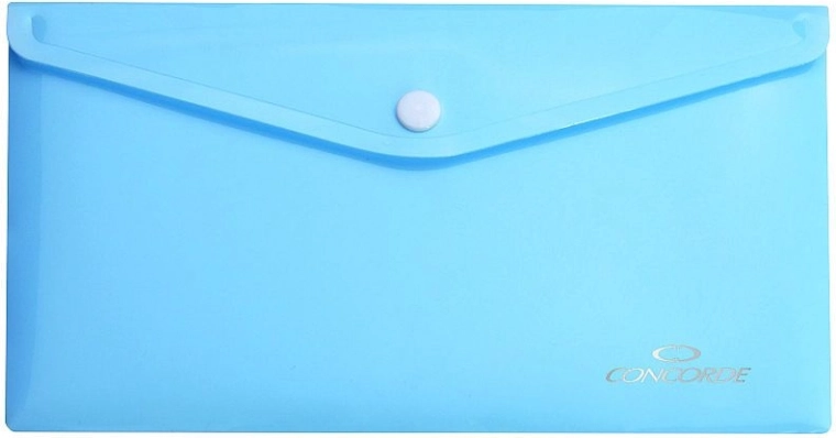 Dokumentenmappe mit Druckknopf DL pastellblau CONCORDE