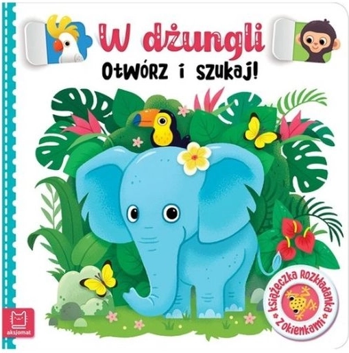 Klappenbuch „Öffne und suche im Dschungel“