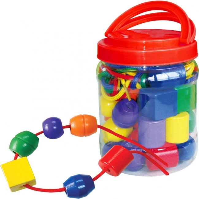 Große Holzkugeln BABU zur Förderung der Motorik und Farberkennung