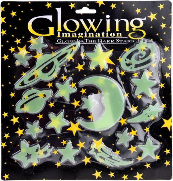 Fluoreszierende leuchtende Sternchen-Aufkleber