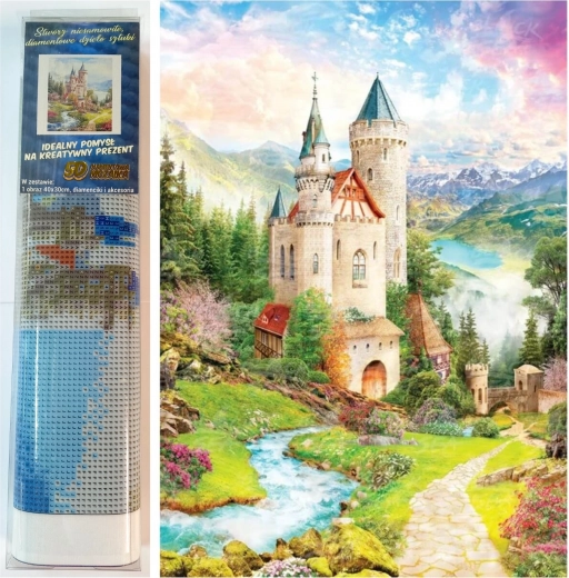 Diamantmalerei - Märchenschloss II. 30x40 cm