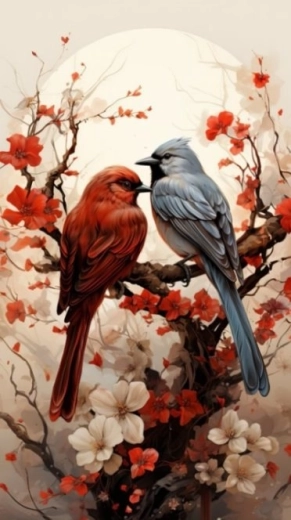 Diamant-Malerei Paar 30 × 40 cm