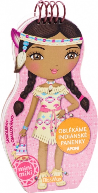Kleide Indianerpuppen Aponi Malbücher