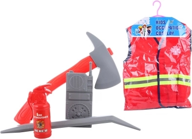 Kinderkostüm Feuerwehrmann mit Weste