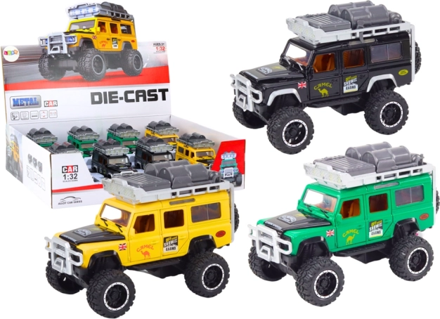 Metall-Geländewagen 1:32 mit Lichtern und Sounds, Schwungrad