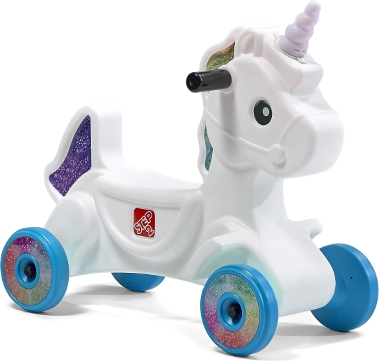 Einhorn als Rutschfahrzeug mit Licht und Sound