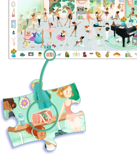 Farbenfrohe Szene einer Ballettklasse