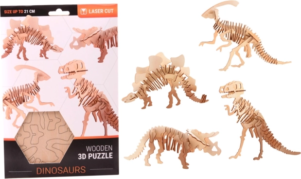 3D-Puzzle aus Holz Dinosaurier