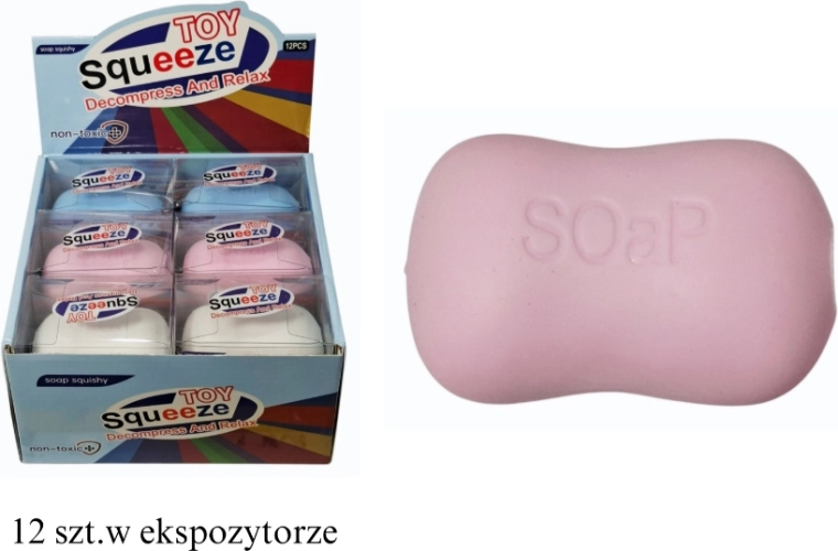 Antistress-Knetball in Form eines Seifenstücks – 1 Stück