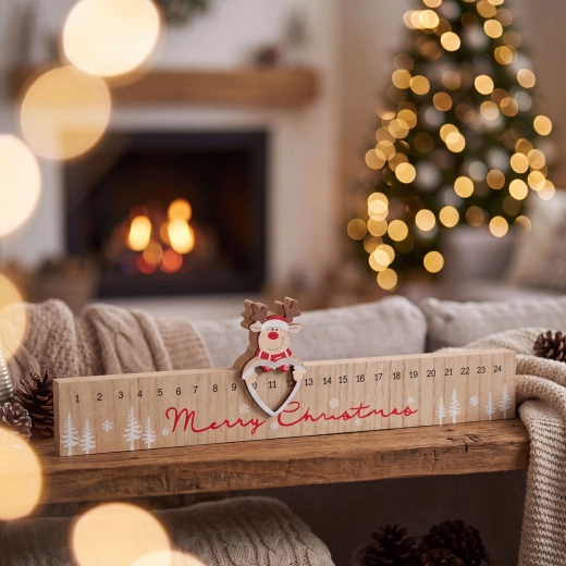 Adventskalender „Merry Christmas“ mit Rentier